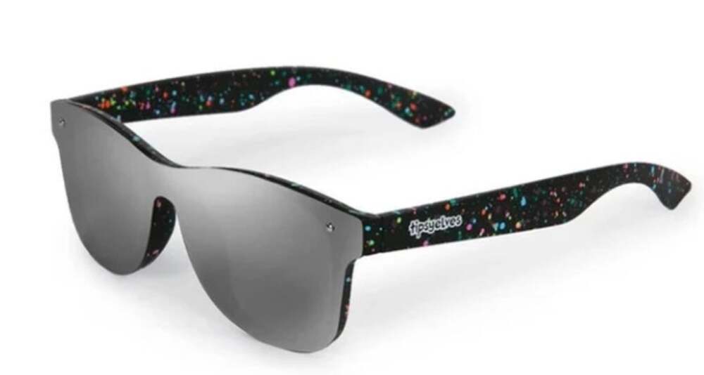 Tipsy Elves Neon Nightcrawl Polarized Sunglasses, Gradient Lens, Retro, NWT